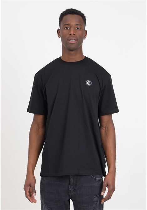 Black men's t-shirt with logo patch JUST CAVALLI | 76OAH6R1J0001899